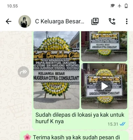 Pengiriman Papan Bunga Duka Wonodadi Butuh